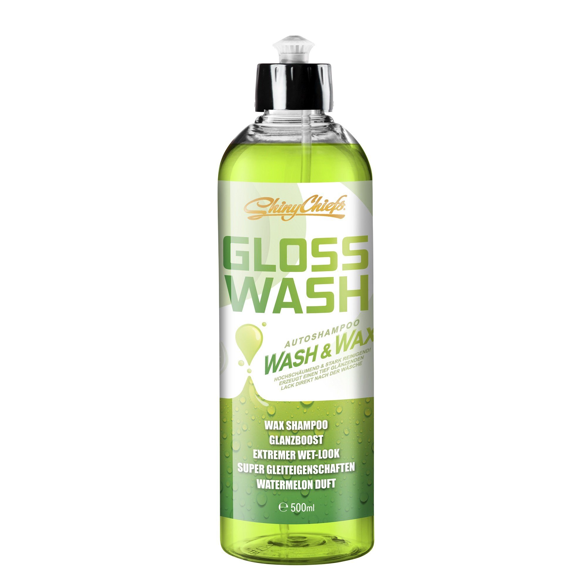 GLOSSWASH WASSERMELONE - WASH & WAX 500ml Glanzverstärker Autoshampoo
