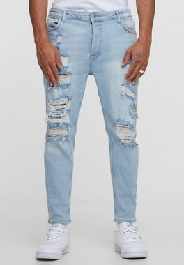 2Y Premium Bequeme Jeans Herren 2Y Destroyed Skinny Cropped Denim