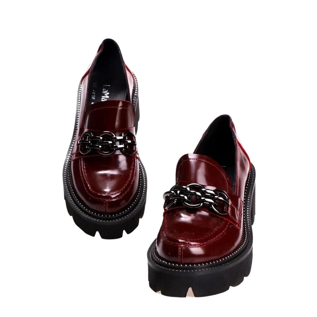 Ewige Klasse- glossy Rot Boots, Halbschuhe Schnürstiefel