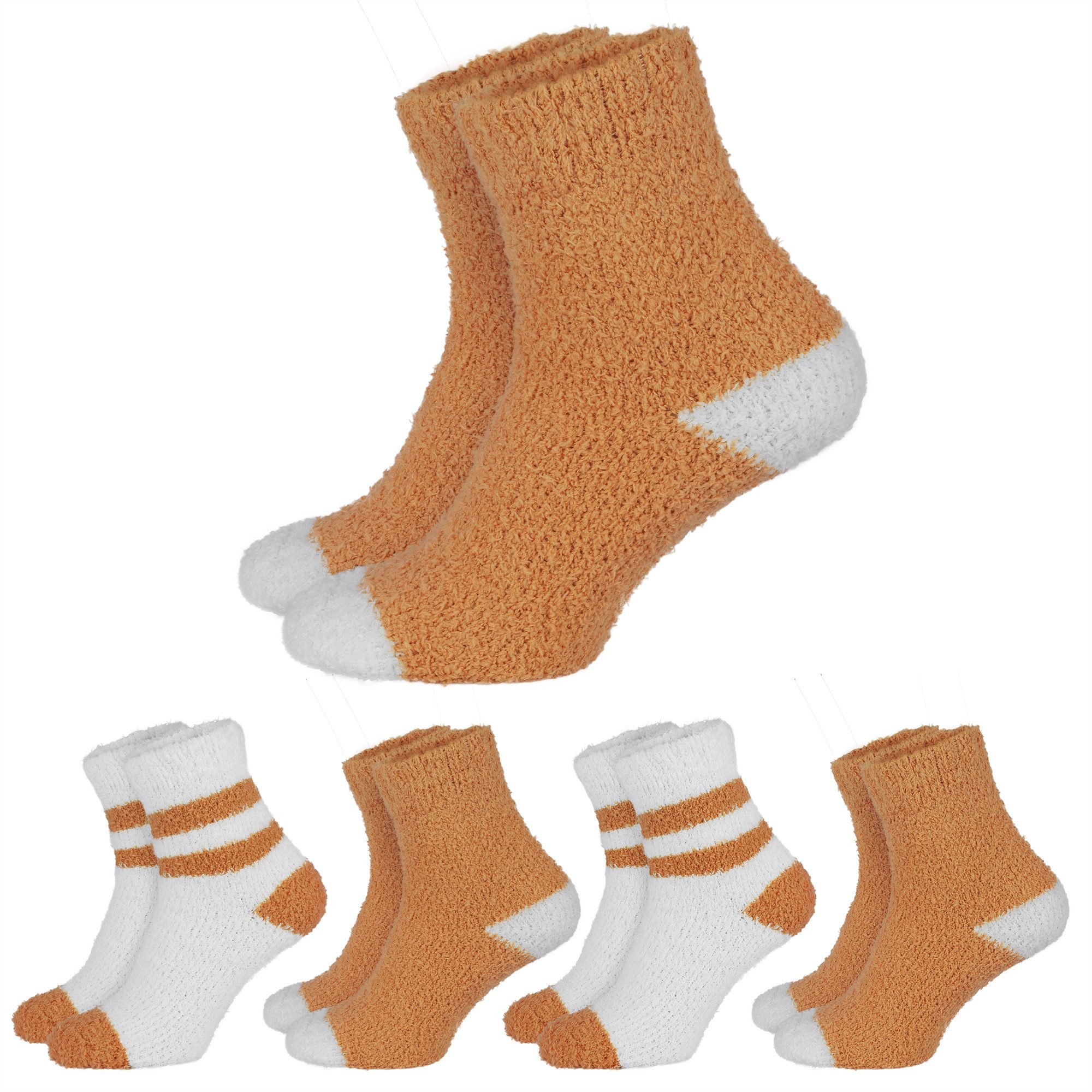Black Snake Kuschelsocken Damen Kuschelsocken – Flauschige Haussocken weich & warm (Socken-Set, 4-Paar, Damen Kuschelsocken) Besonders flauschig, weich und wärmend