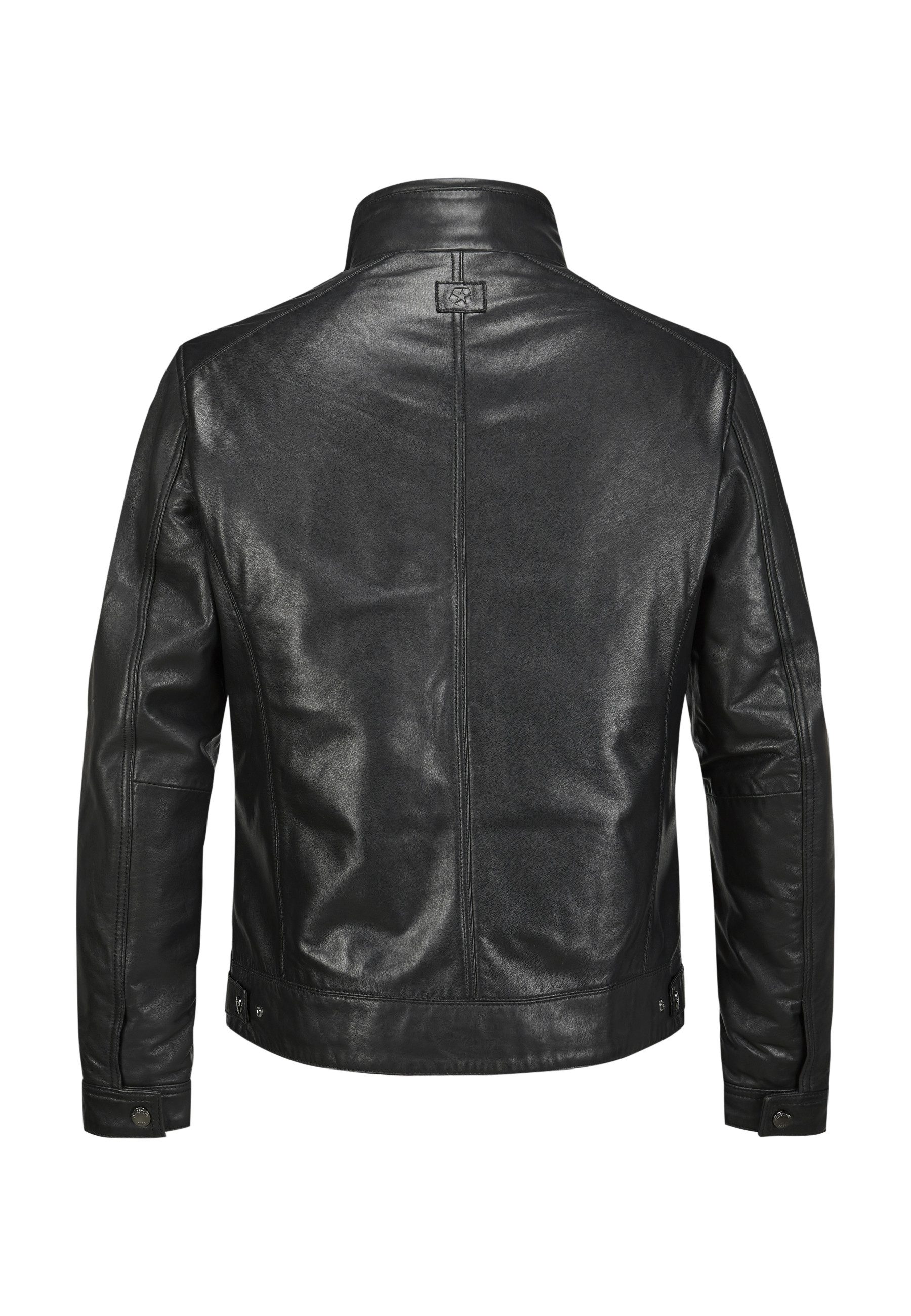 Milestone Lederjacke MSBarney Herren Bikerjacke Jacke Leder lockere Passfor günstig online kaufen
