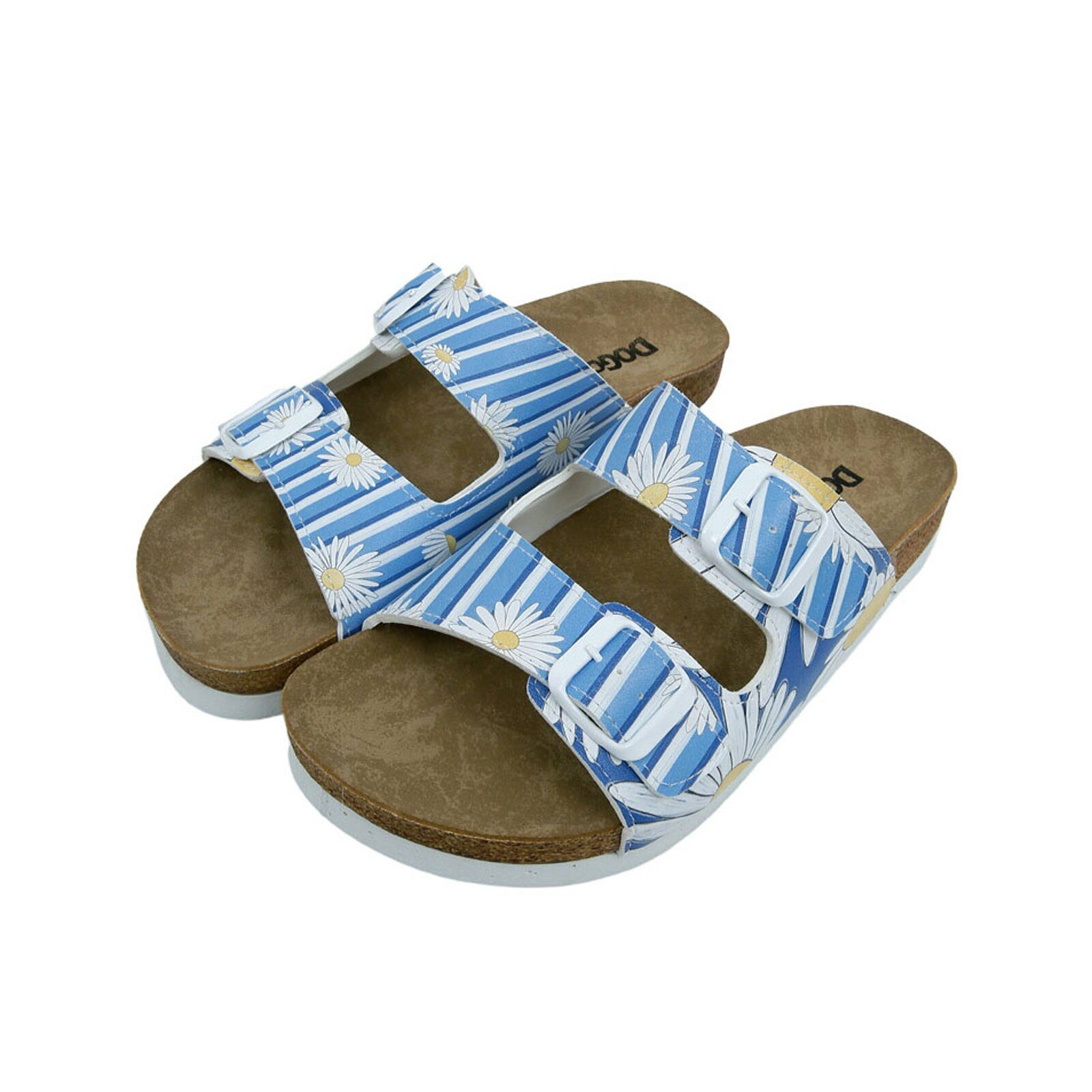 DOGO Stella Pantolette Aeroplanes Damen Sandalen, Stella Pantolette Pantolette Handgefertigt