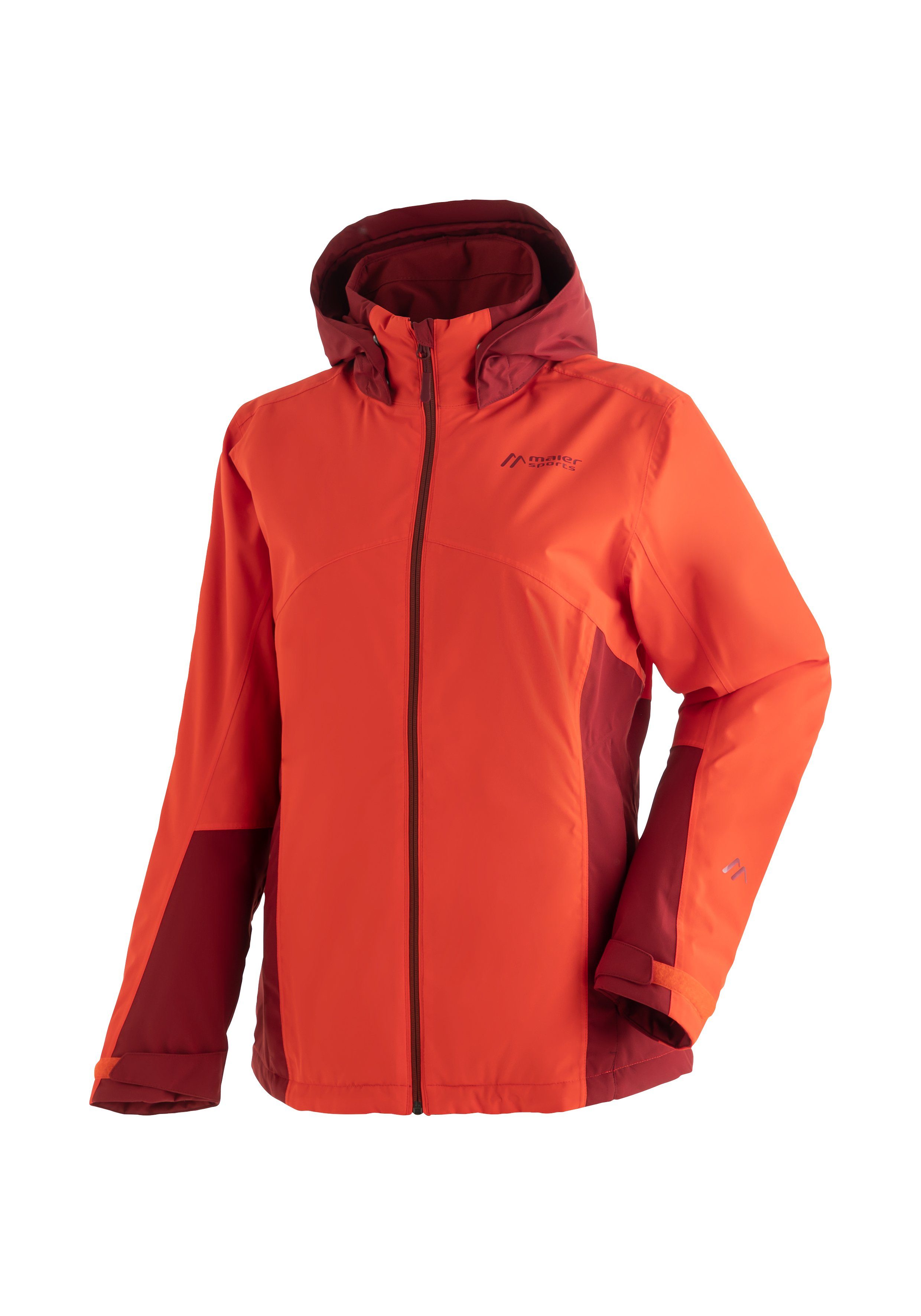 Maier Sports Outdoorjacke wasserdicht knallrot W Wanderjacke atmungsaktiv Winter-Jacke für Jauk und Damen