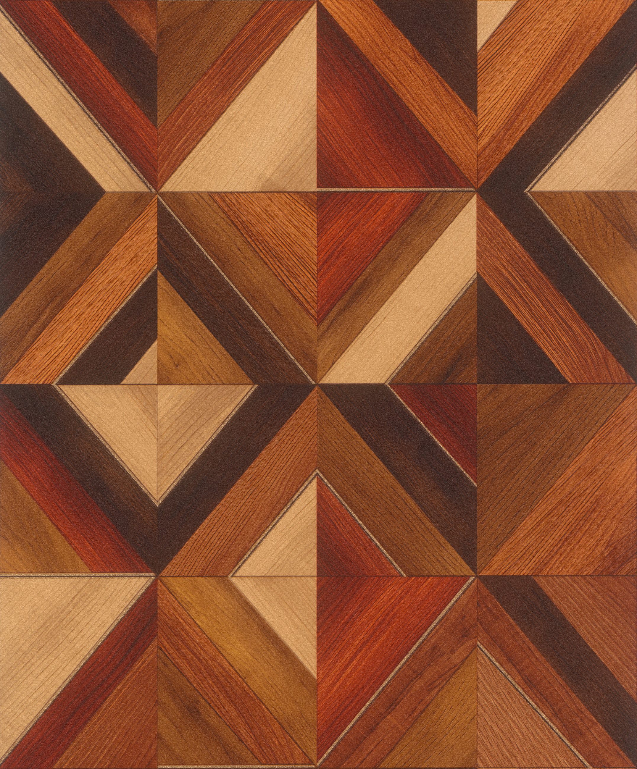 Rasch Vliestapete Aurex - Selbstklebende Tapete Holzoptik von tesa® x rasch®, strukturiert, Holzoptik, geometrisch, (1 Rolle, 1 St), selbstklebend, 6,00m x 0,53m
