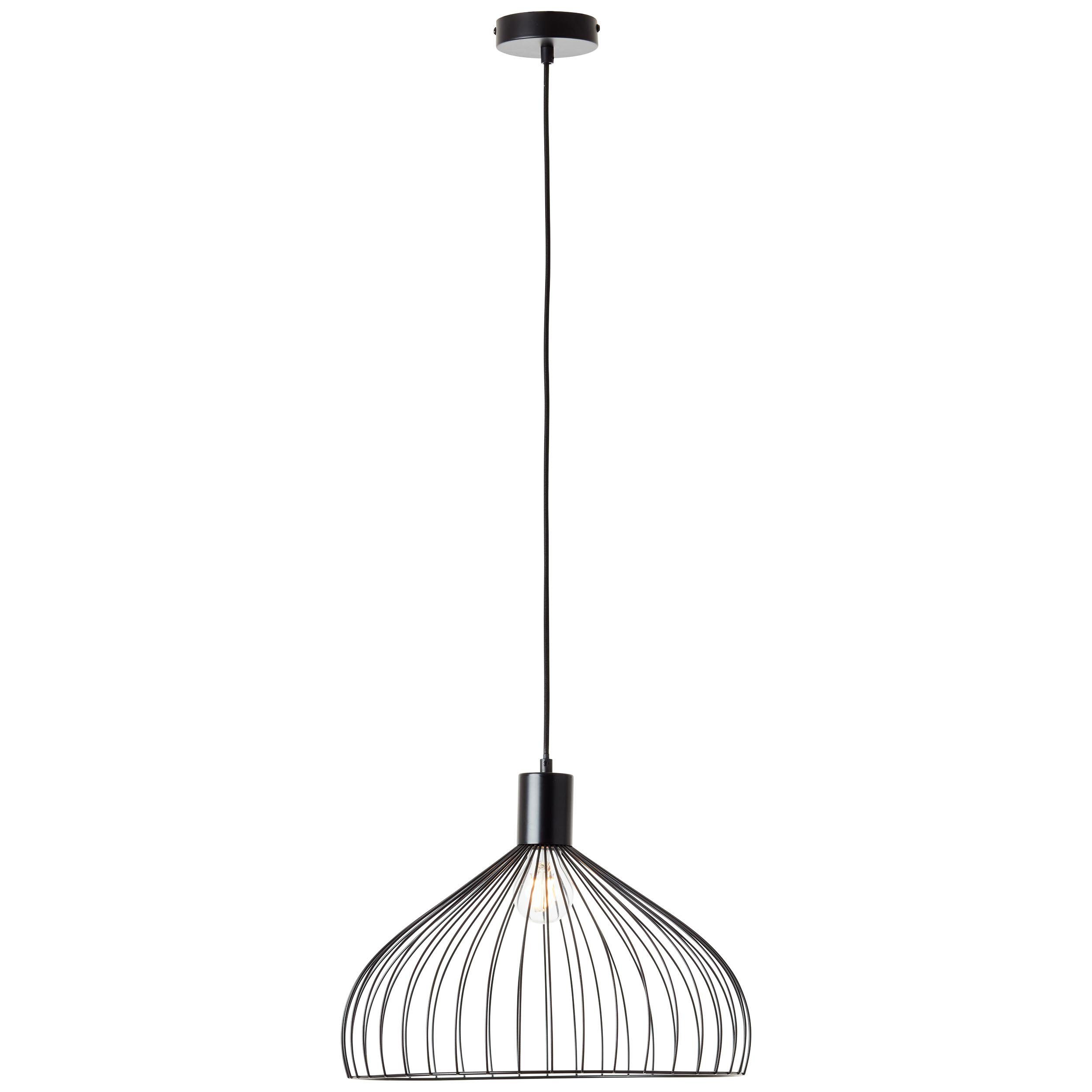 Brilliant Pendelleuchte Blacky, ohne Leuchtmittel, Hängelampe 40cm schwarz matt