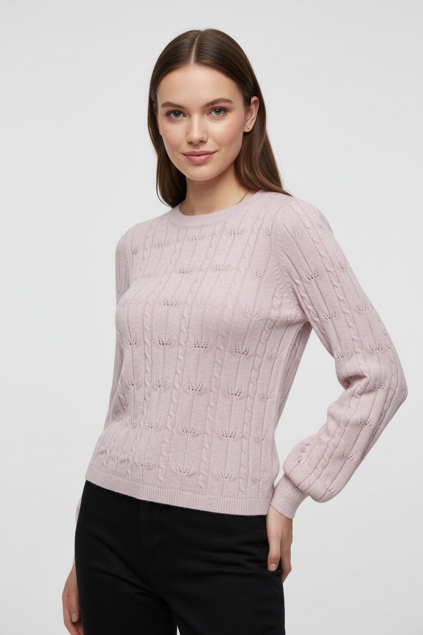 ONLY Strickpullover ONLKATIA LS STRUCTURE O-NECK PULL CC KNT günstig online kaufen