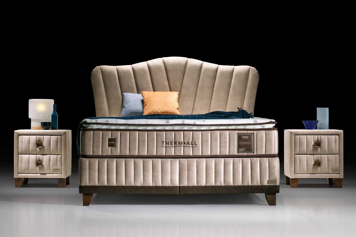 BAMBI YATAK Boxspringbett Set, Bambi Thermall, Schlafzimmerbett, Matratze m günstig online kaufen