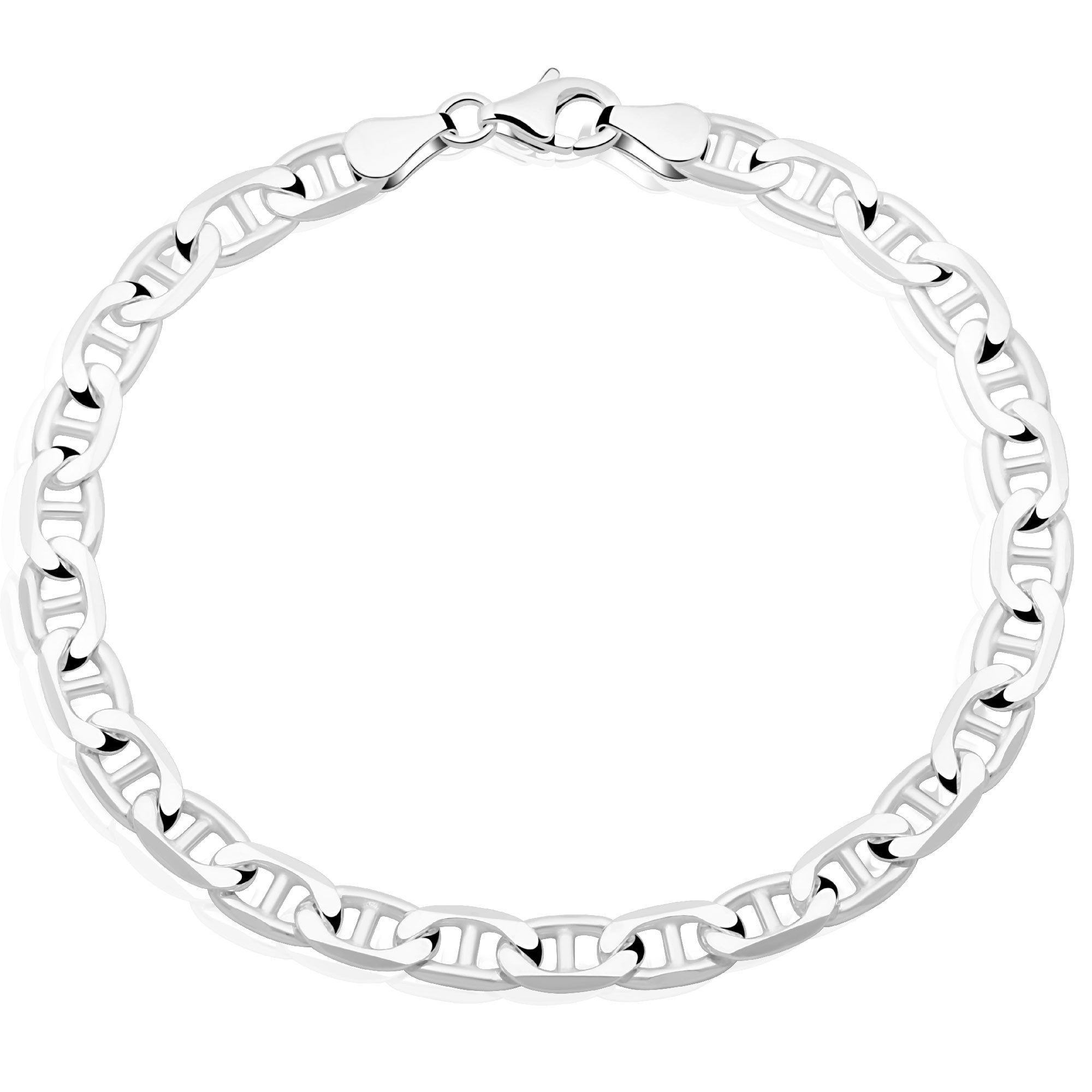 Tony Fein Silberarmband Stegpanzerarmband 5,5 mm 925er Silber Diamantiert, günstig online kaufen