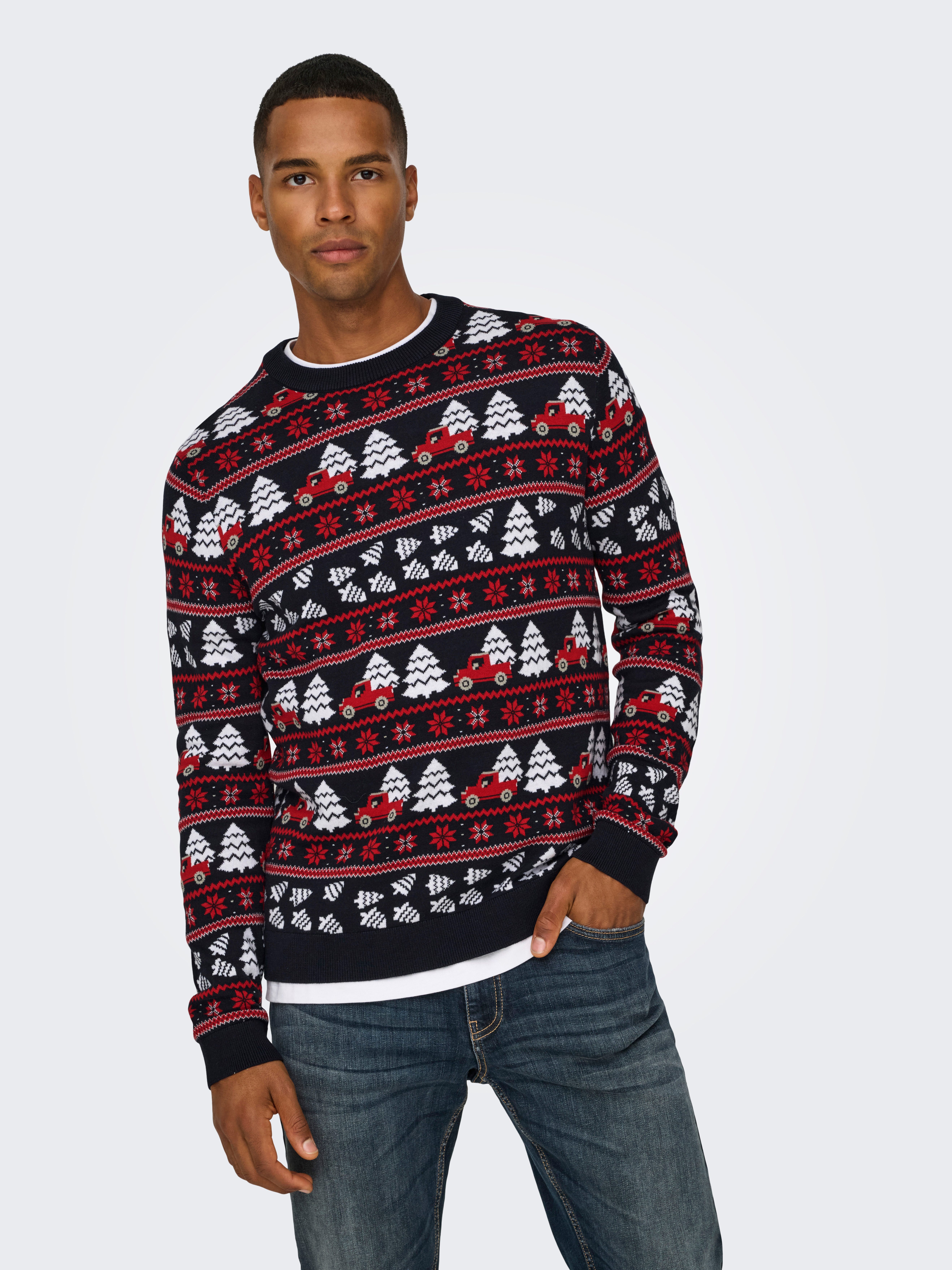 ONLY & SONS Rundhalspullover ONSXMAS REG günstig online kaufen