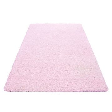 Teppich Hochflor Teppich Lux Rosa, Teppich Boss, Läufer, Höhe: 30 mm