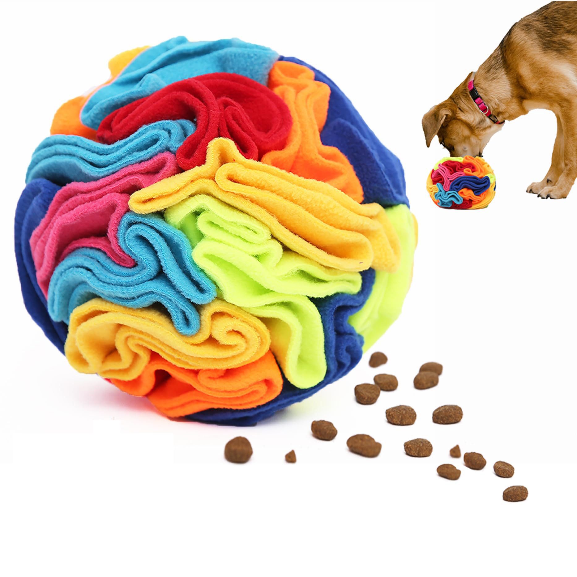 Ledander Schnüffelteppich Schnüffelball für Hunde,schnüffelnder Ball, Interaktives Hundespielzeug,Lernspielzeug für Welpen.