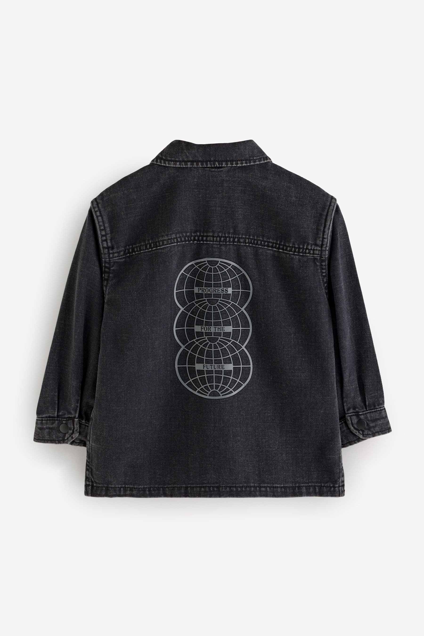 Next Jeanshemd Denim-Hemdjacke aus 100 % Baumwolle (1-tlg)