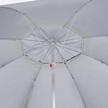 vidaXL Balkonsichtschutz Strandschirm mit Seitenwänden Anthrazit 215 cm