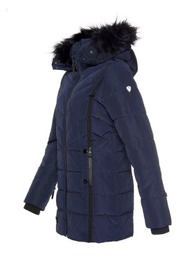 ALPENBLITZ Winterjacke Pistenglück hochwertige Steppjacke m. voluminöser Fellimitat-Kapuze