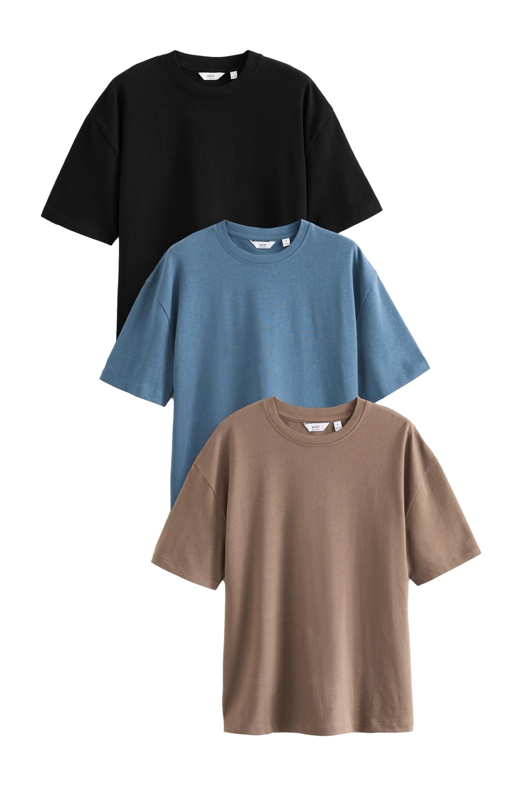 T-Shirt Schwere T-Shirts, 3er Pack