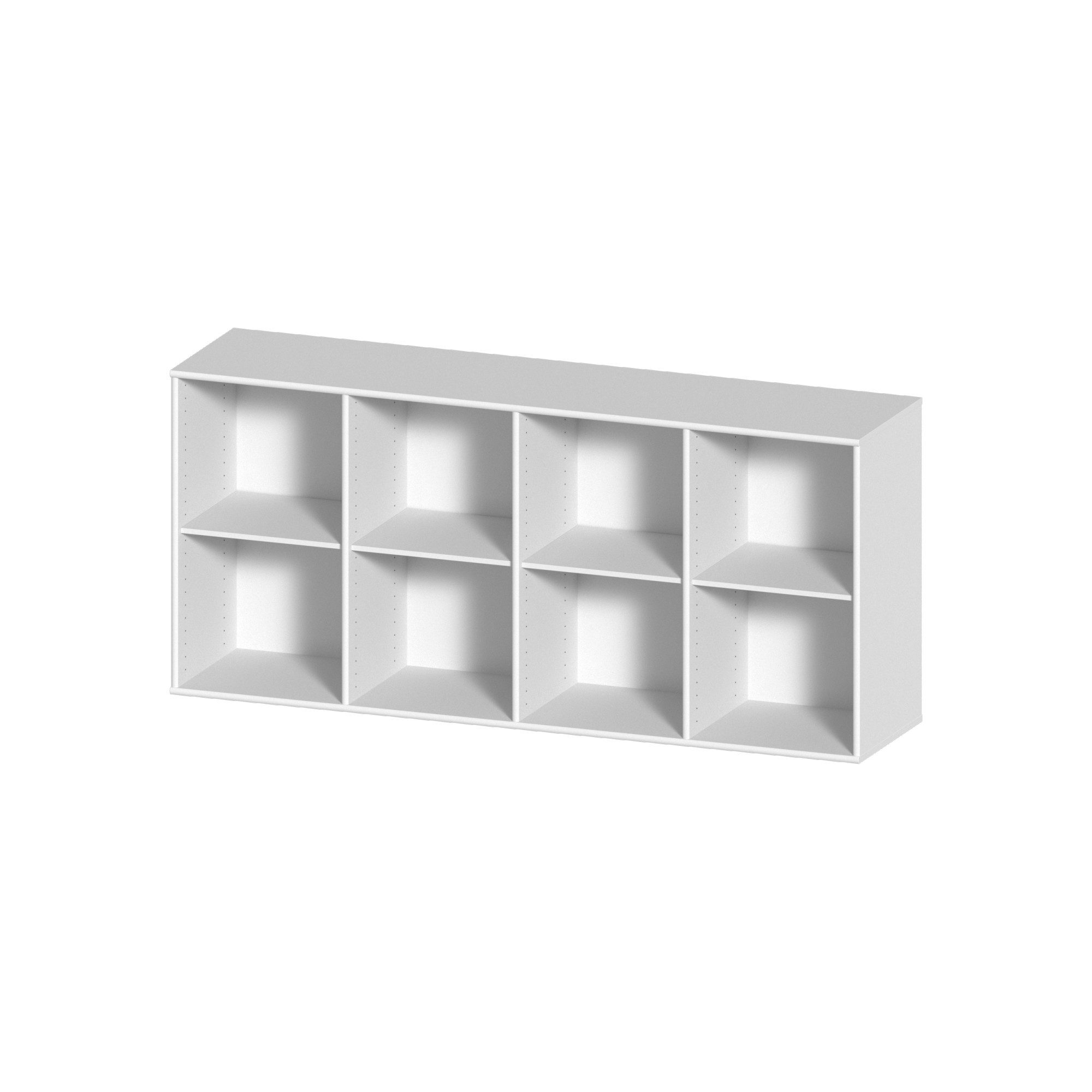 Hammel Furniture Sideboard Mistral, Hochwertig Bücherregal, Lowboard, hängend/stehend montierbar, mit 5 verstellbare Einlegeböden, B: 220 cm, anpassungsbar Designmöbel