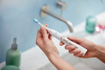 Philips Sonicare Elektrische Zahnbürste ExpertClean 7300 HX9601/03, Aufsteckbürsten: 2 St., mit Schalltechnologie, Reiseetui