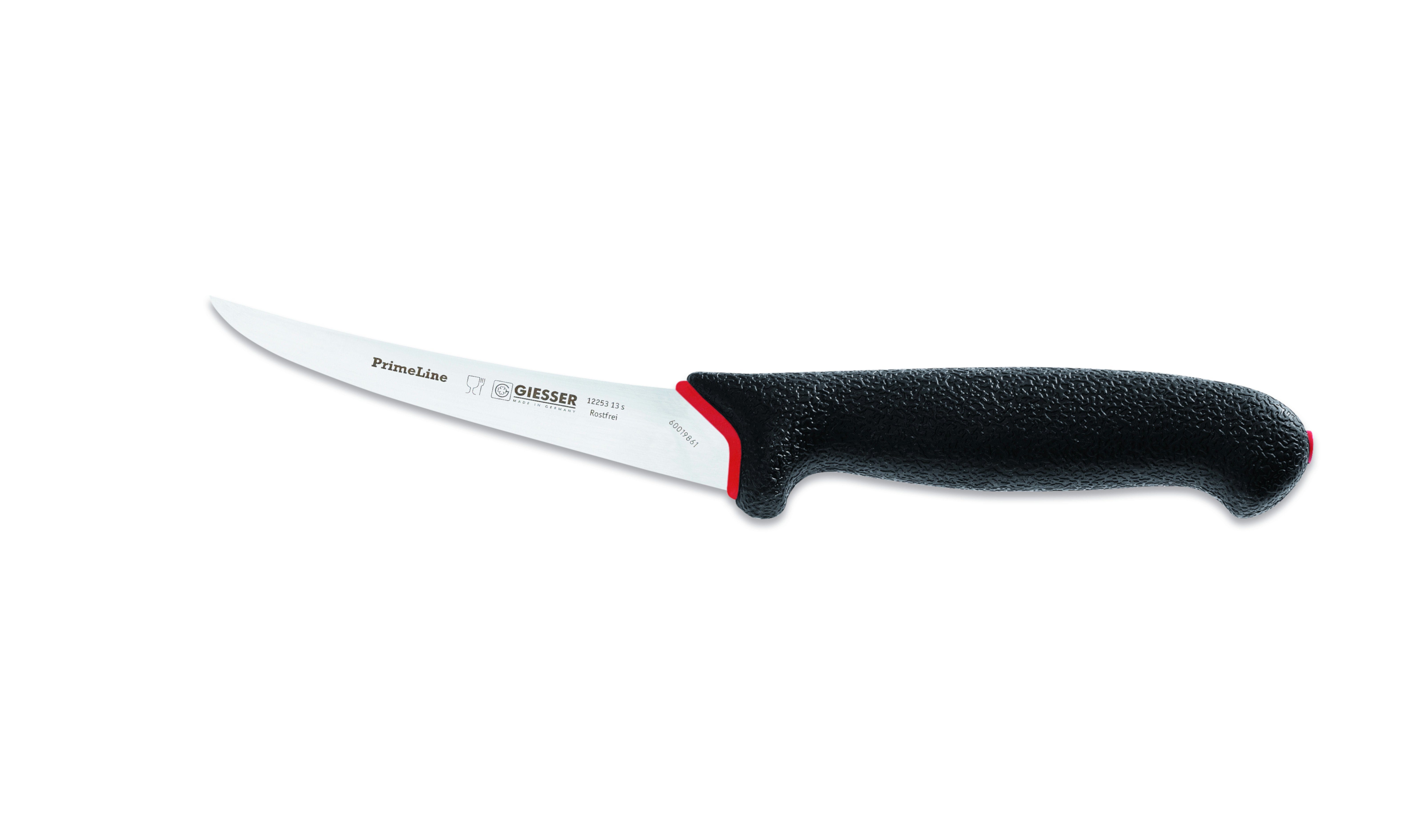 GIESSER Ausbeinmesser Fleischermesser 12250 13/15, PrimeLine, scharf, rutschfest, weicher Griff, sicherer Griff