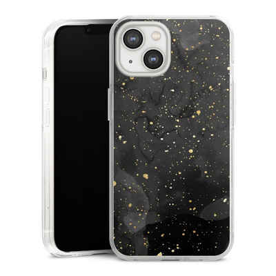 DeinDesign Handyhülle Marmor Glitzer Look Gold & Kupfer Marble Black Gold Look Print, Apple iPhone 14 Hülle Bumper Case Handy Schutzhülle Smartphone Cover