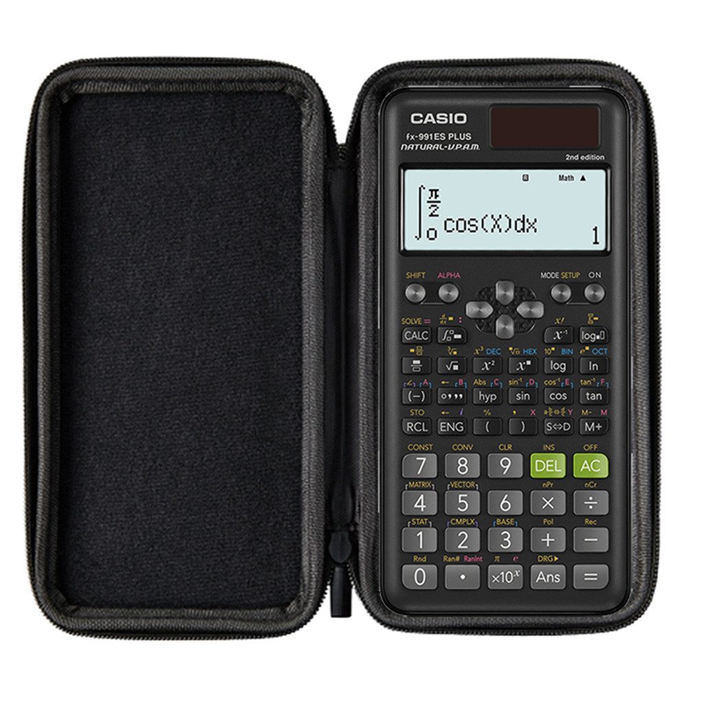 CASIO Taschenrechner fx-991ES Plus 2nd edition inkl. WYNGS Schutztasche Schwarz – Bild 3 von 5