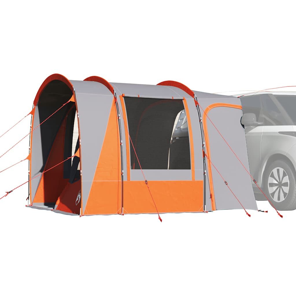 vidaXL Buszelt Autozelt 4 Personen Grau und Orange Wasserfest, (1 tlg)