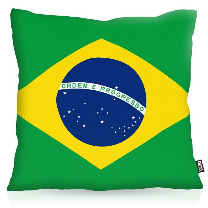 Kissenbezug VOID Sofa-Kissen Brasilien Brazil EM WM Flagge Fahne Länderflagge