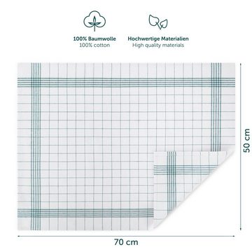 Blumtal Geschirrtuch Hochwertige im praktischen Set, (Set, 5-tlg., Set bestehend aus 5, 10 oder 20), in der Größe 50x70 cm, 100% Baumwolle