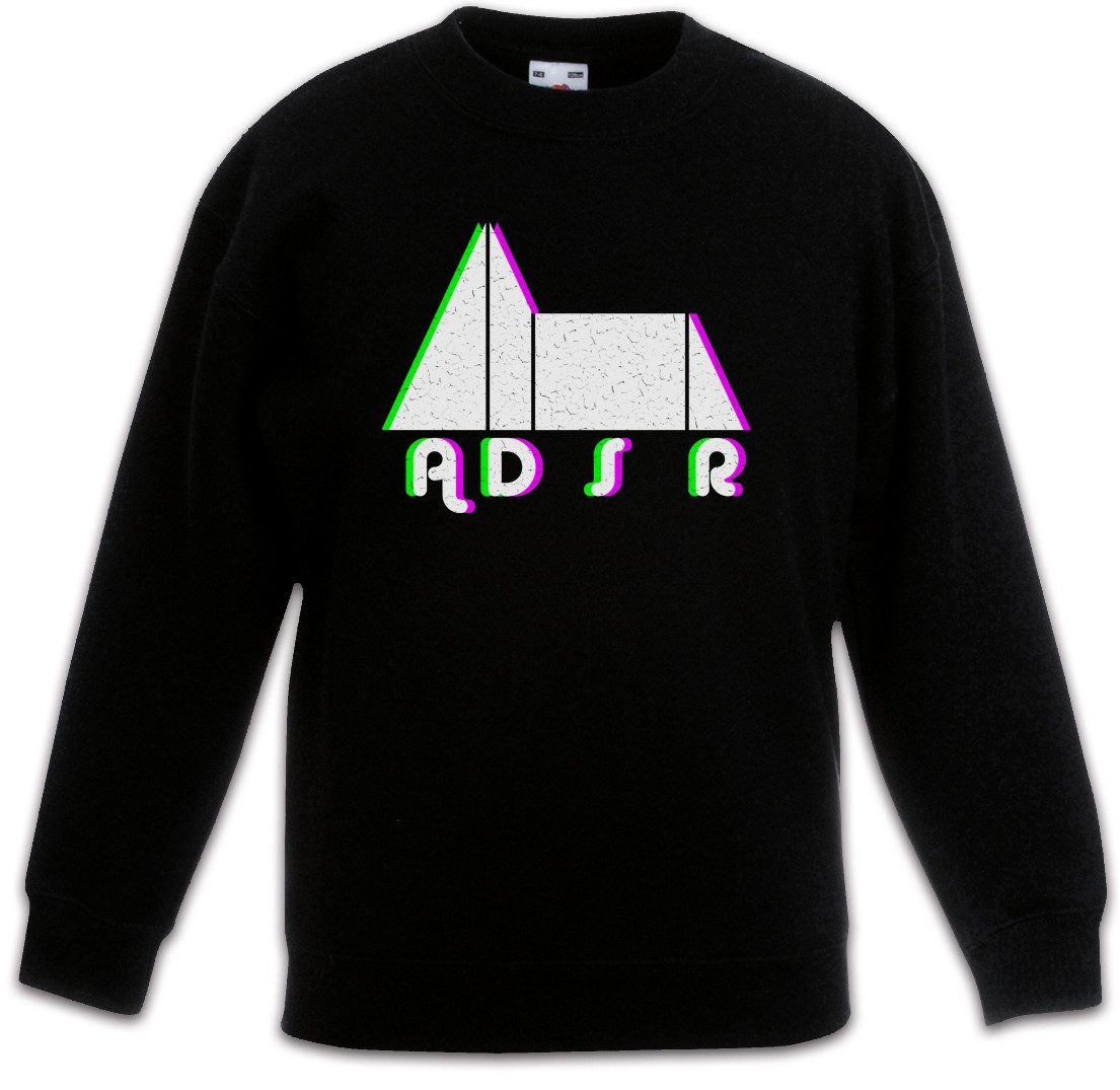 Sweatshirt Synthesizer ADSR Glitc Kinderpullover Electro Techno LFO Musik Music