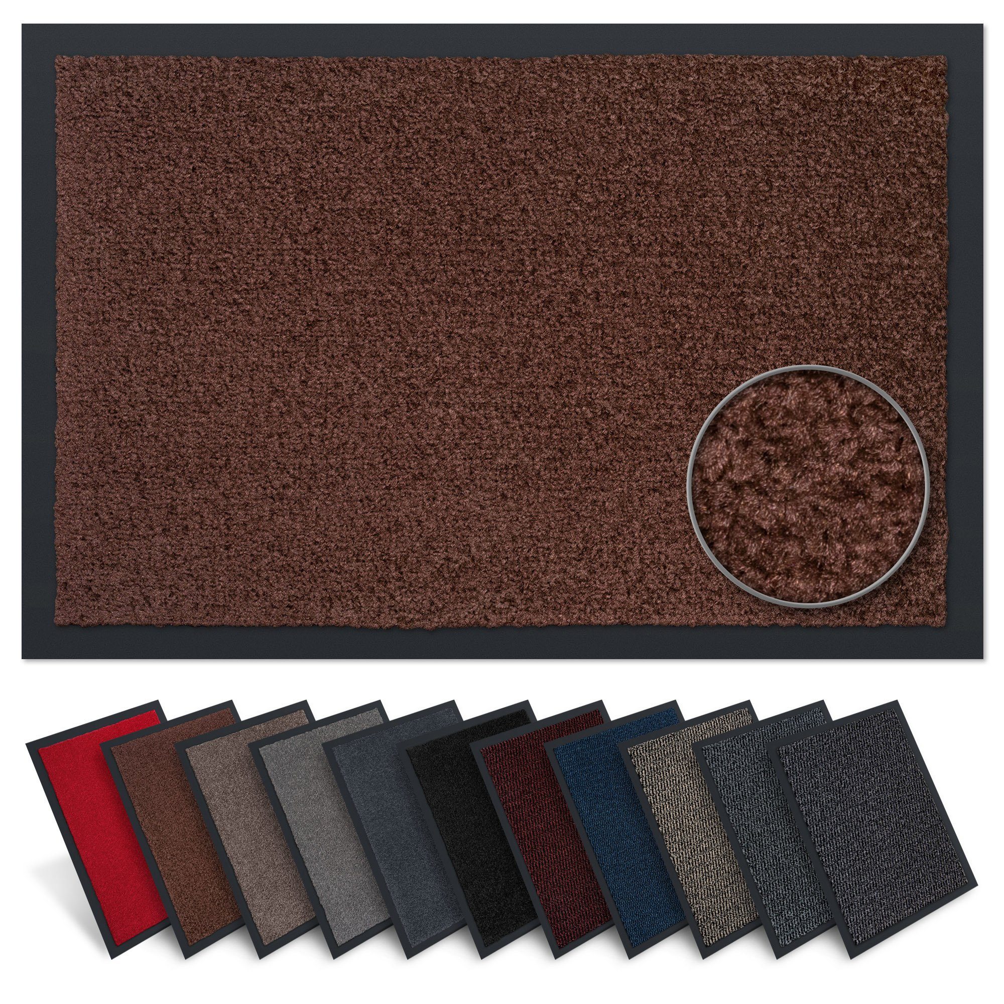 Fußmatte Rio, Carpet Diem, rechteckig, Höhe: 7 mm, Schmutzfangmatte,  geeignet für Innen- und überdachten Außenbereich Braun