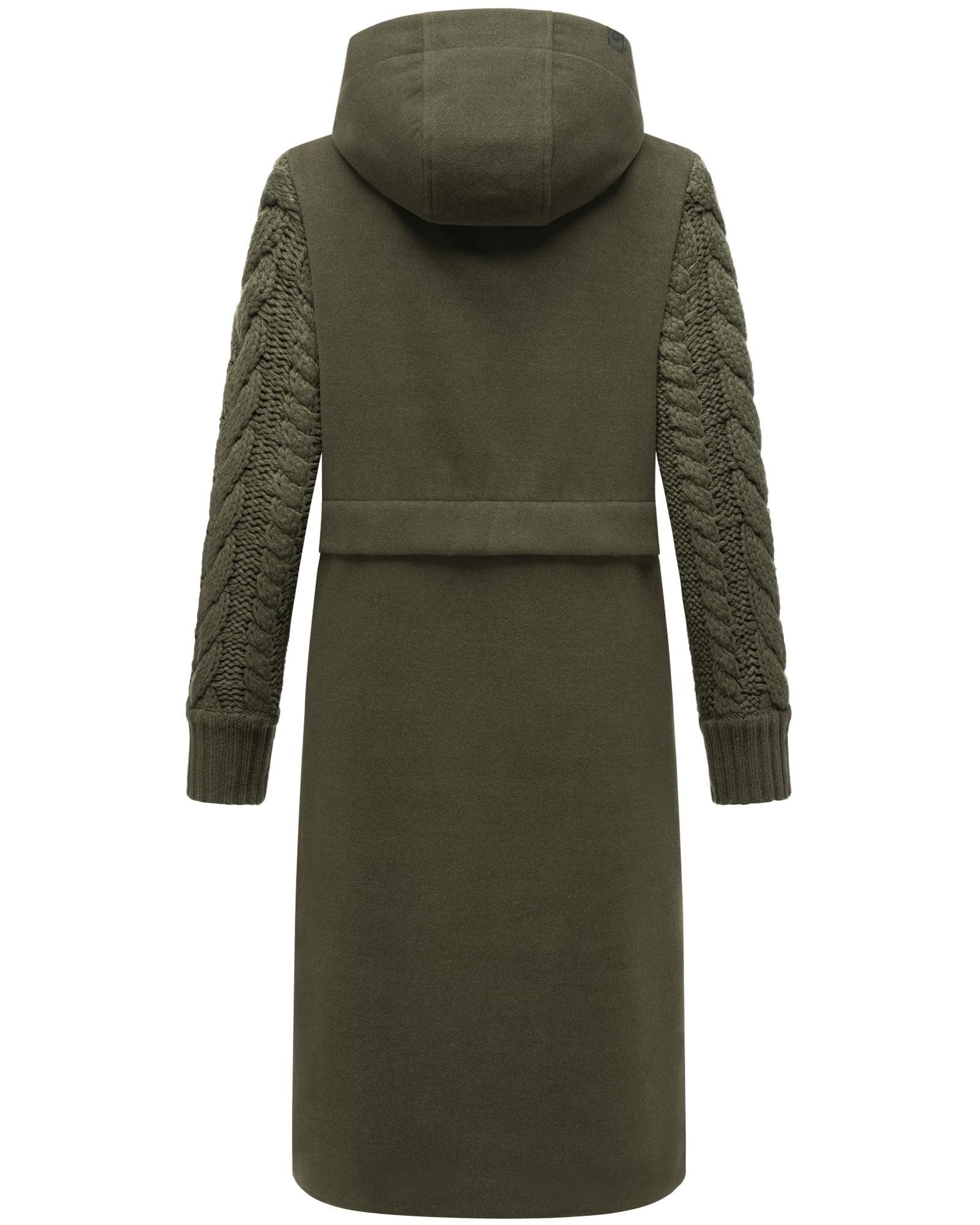 Navahoo Kurzmantel Knit Babe 14 Weicher Übergangsmantel mit gestrickten Ärmeln