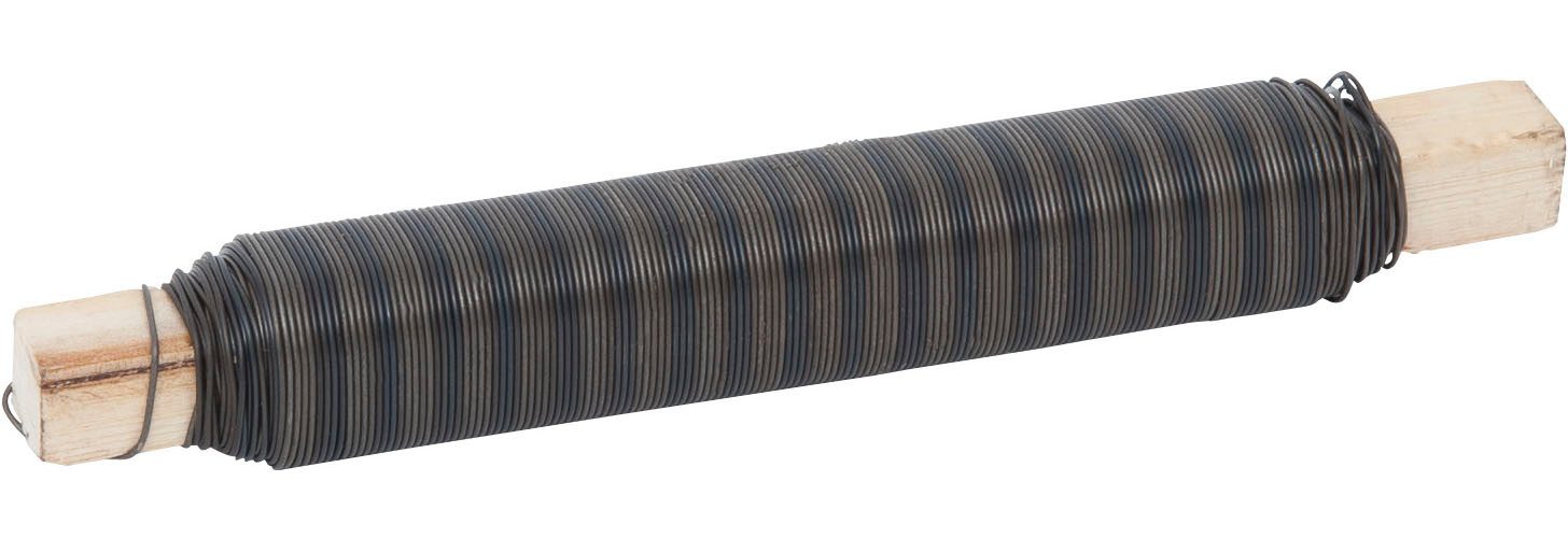 Windhager für Garten-, Binde- und Bastelarbeiten, Floristendraht Pflanzschnur (1-tlg), Blumendraht 0,65 mm x 50 m, schwarz