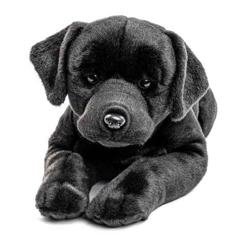 Uni-Toys Kuscheltier Labrador, liegend - braun o. schwarz - 60 cm - Plüsch-Hund, Plüschtier, zu 100 % recyceltes Füllmaterial