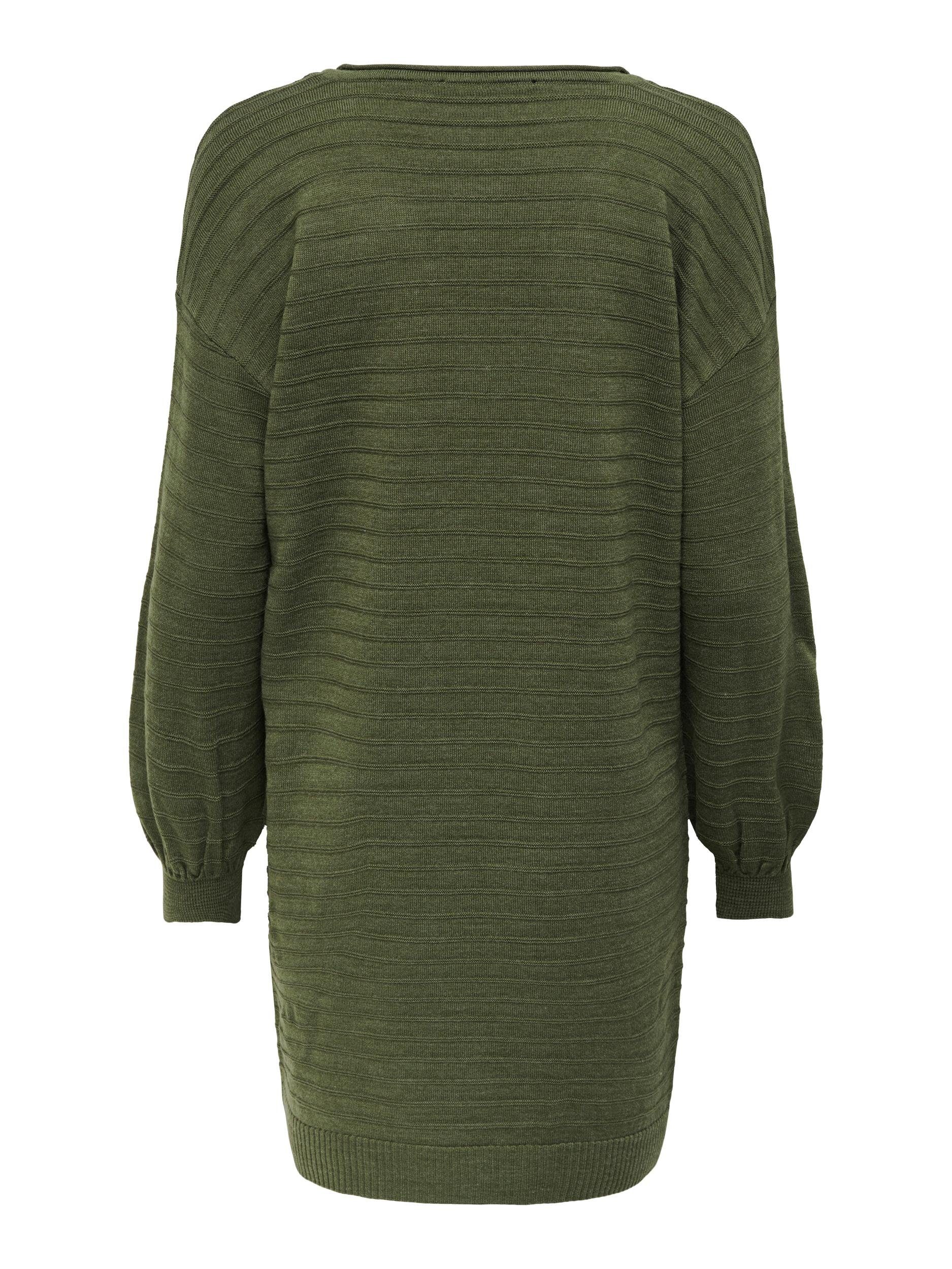 ONLY LS Winter CC V-NECK Moss DRESS KNT Strickkleid ONLCATA