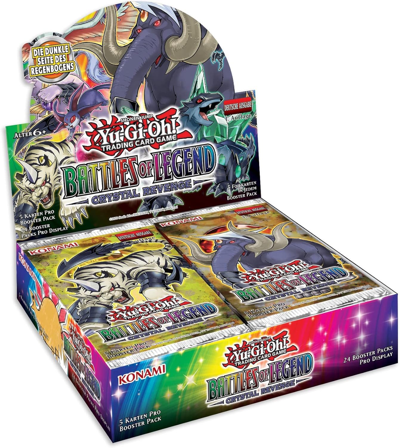Konami Sammelkarte Yu-Gi-Oh! Crystal Revenge 24 Booster Display Deutsch
