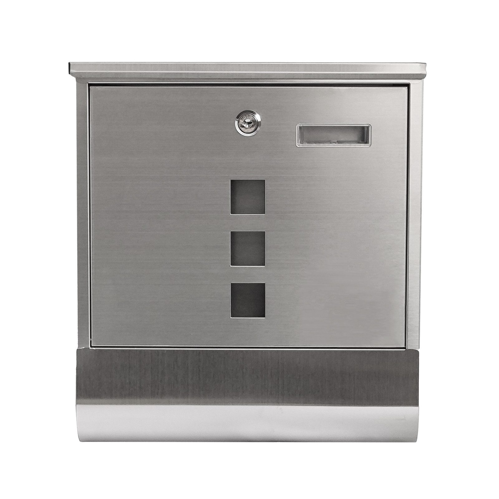 HTI-Living Briefkasten Briefkasten Amin Edelstahl mit Zeitungsrolle (Stück, günstig online kaufen