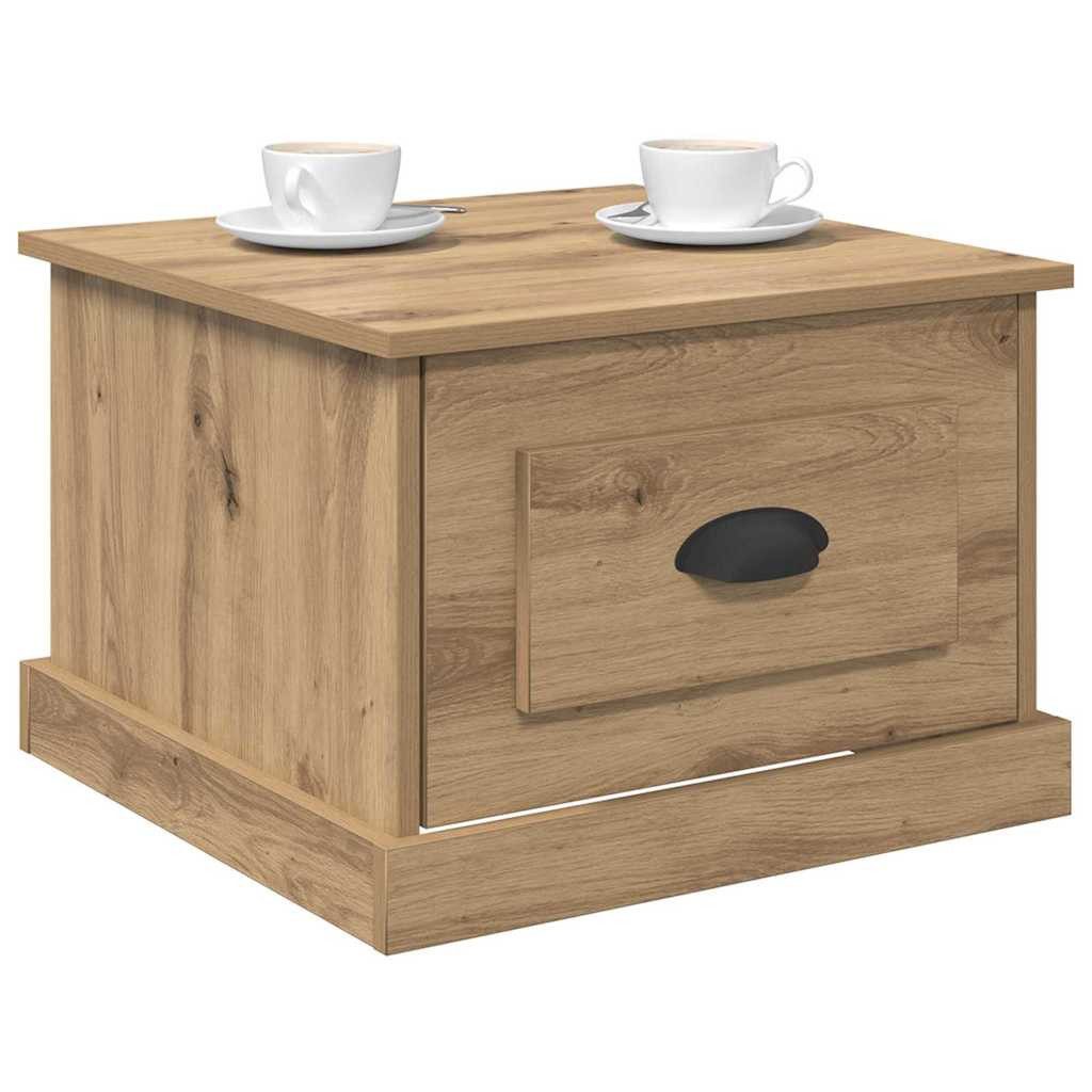 vidaXL Couchtisch Couchtisch Artisan-Eiche 50 x 50 x 35 cm Holzwerkstoff (1-St) – Bild 3 von 5