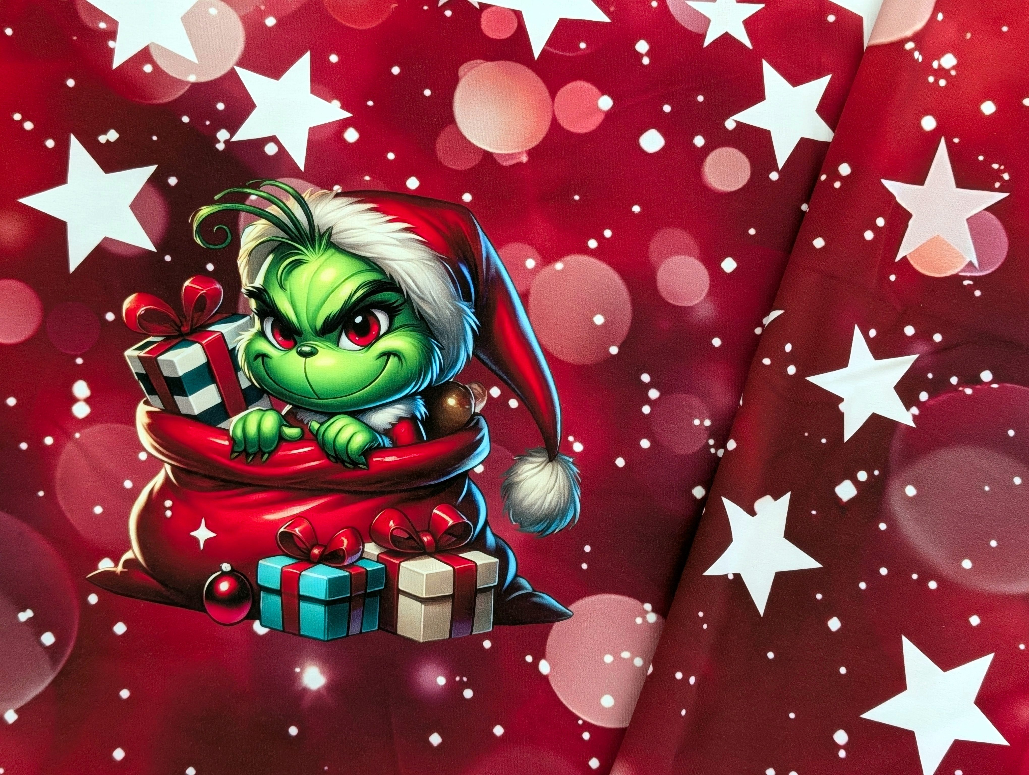 Corileo Stoff EP French Terry Panel Crinchy Weihnachten 70 x 165 cm Stoff