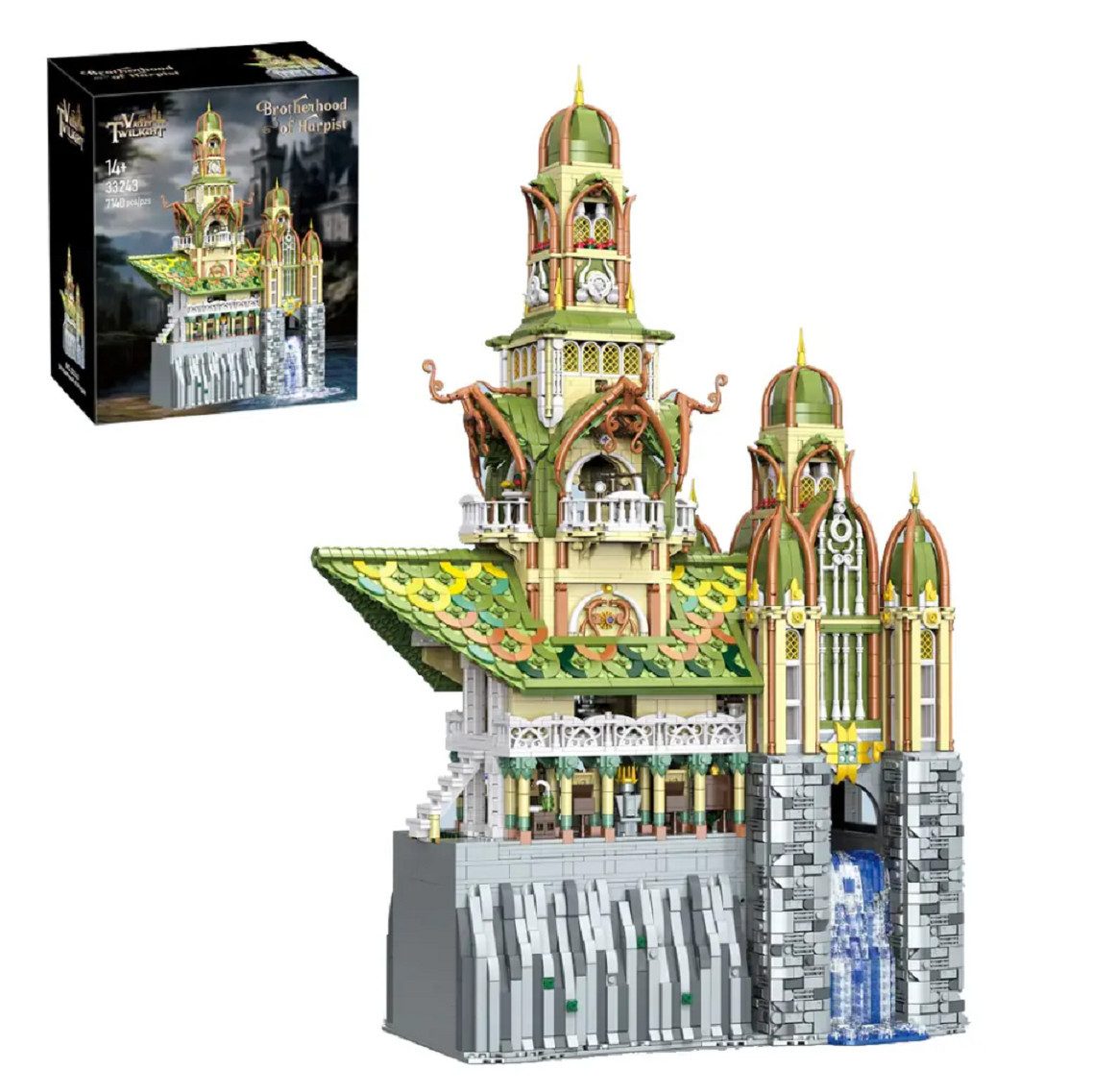 BAKA Baka 33243 Brotherhood of Harpist 7.140 Teile Valley of Twilight Serie Konstruktions-Spielset, (7140 St)