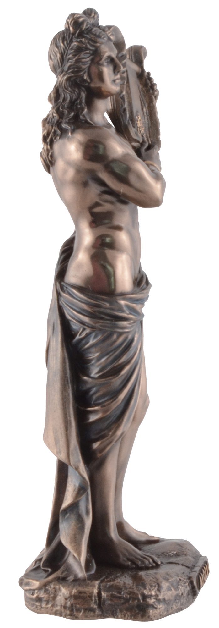 Größe: 7x5x16cm Dekofigur bronziert/coloriert, ca. Gmbh Vogler direct Gott Griechischer Apollo, Veronesedesign, L/B/H