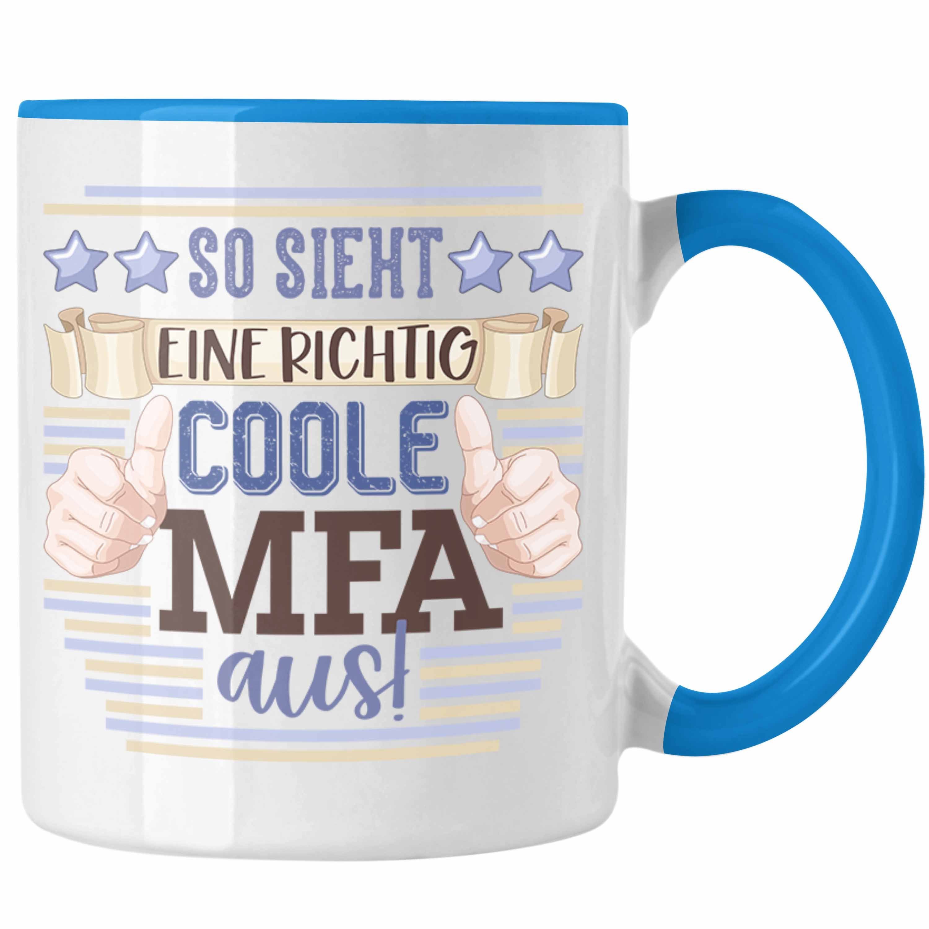 Tasse Fachangestellte Trendation Tasse Blau Beste Medizinische MFA Geschenk So Arzthelferin