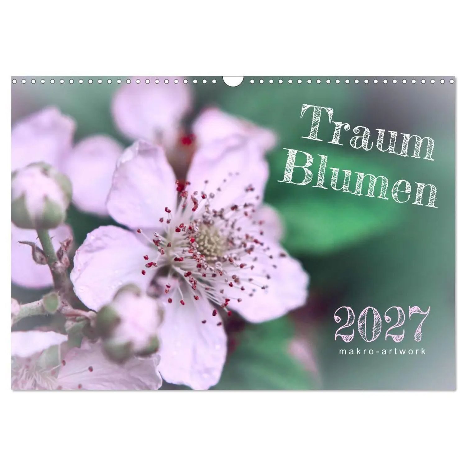 CALVENDO Wandkalender Traum Blumen (Wandkalender 2027 DIN A3 quer), CALVENDO Monatskalender