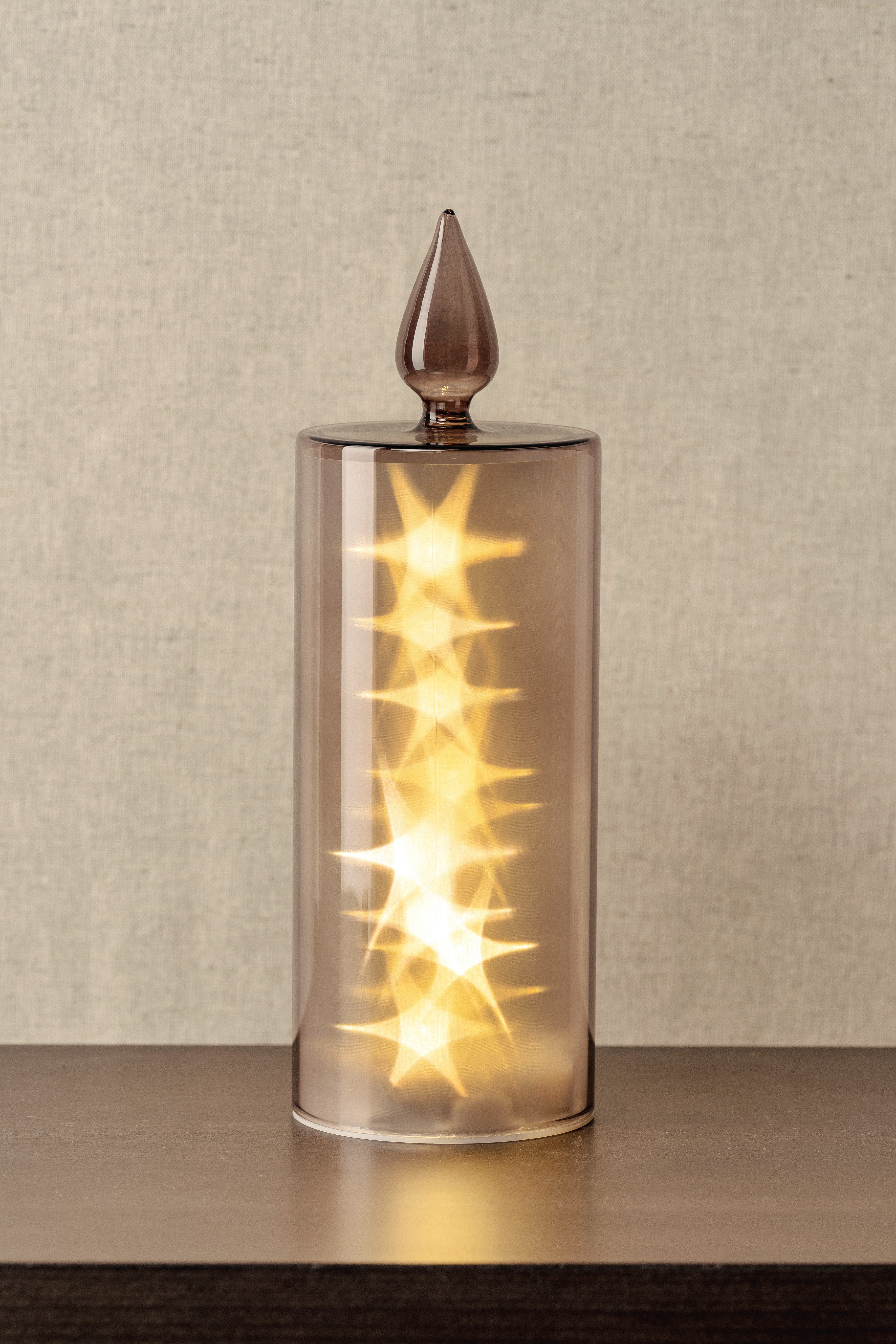 LEONARDO LED Dekolicht Capanna, Glaskerze mit edler Verspiegelung durch Lüs günstig online kaufen