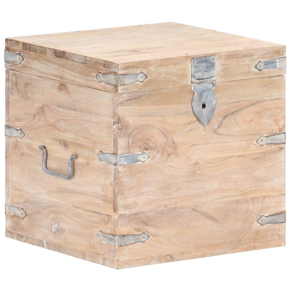 vidaXL Truhe Design-4 Aufbewahrungstruhe Holztruhe Schatzkiste Holzkiste 40x40x40 c