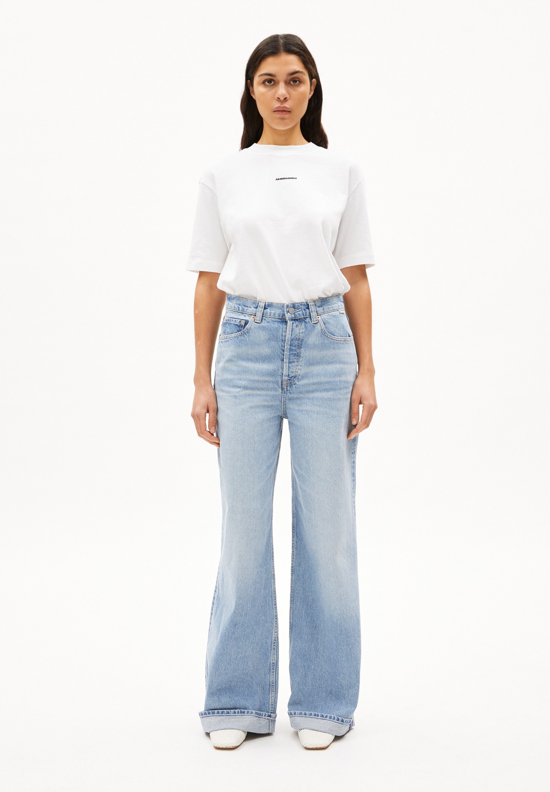 Armedangels Boyfriend-Jeans BLINAA Super wide Jeans recycelte Baumwolle (No günstig online kaufen