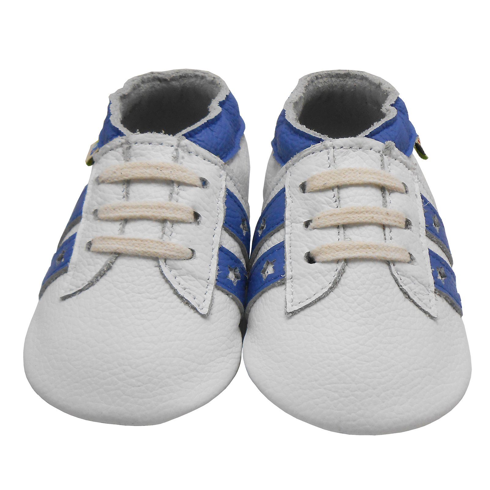 Yalion Yalion Baby Leder Lauflernschuhe – Weiche Ledersohle, Elastisch Krabbelschuh elastisch
