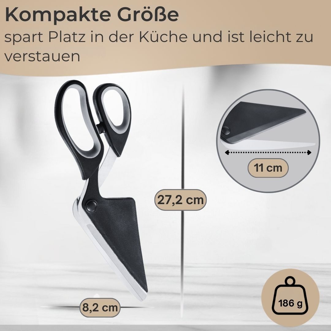 Topanbieter999 Pizzaschere mit Heber 27,2 cm Küchenschere