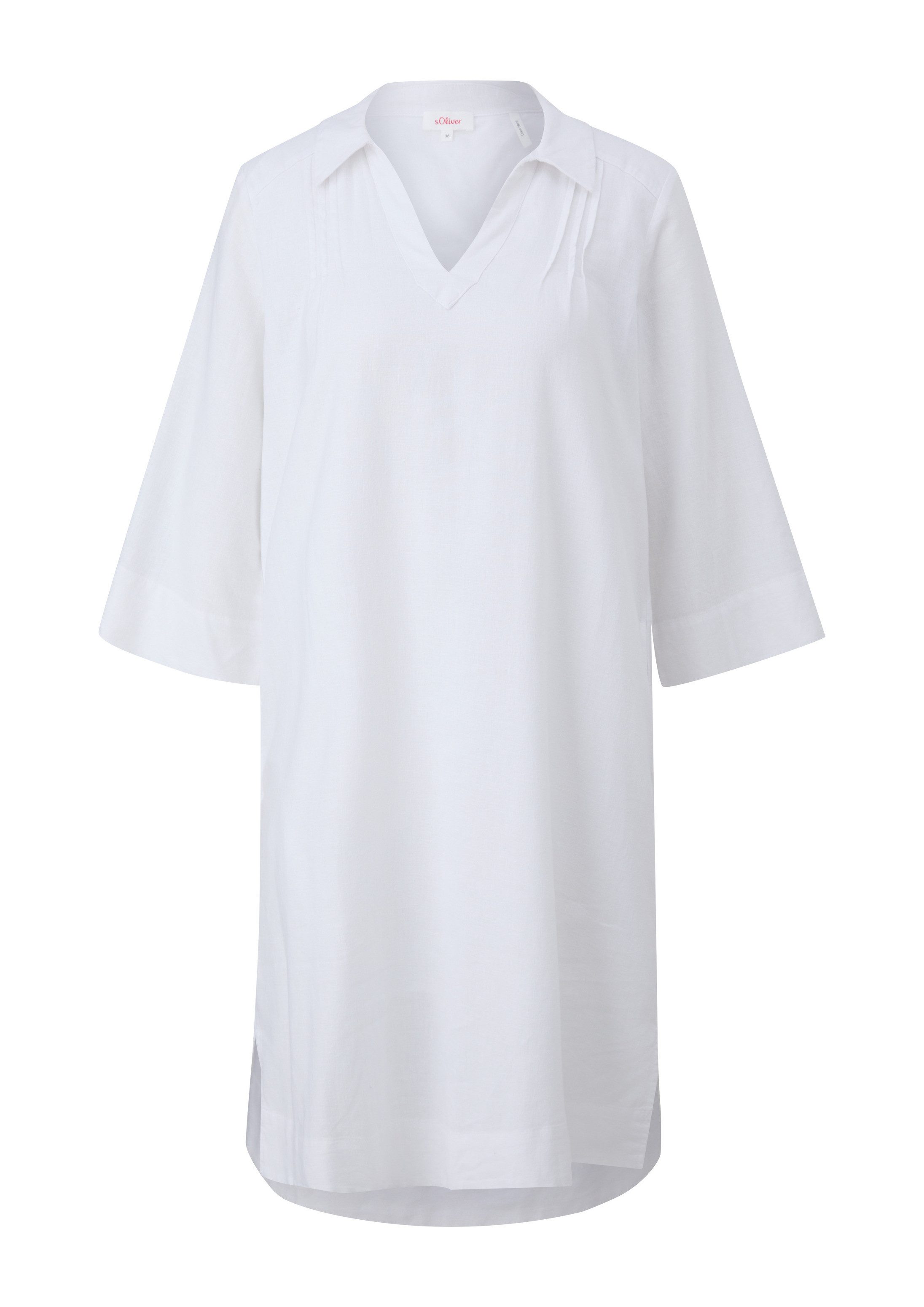 s.Oliver Minikleid Kleid Kurzes Leinenkleid