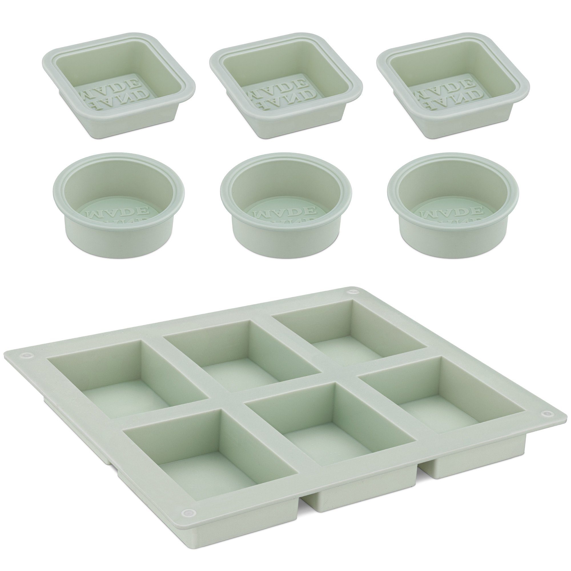 Silikonform Für Seife & Badebomben – 4 Mulden, Schräge Form (ca. 8,5 X 5,8 Cm)