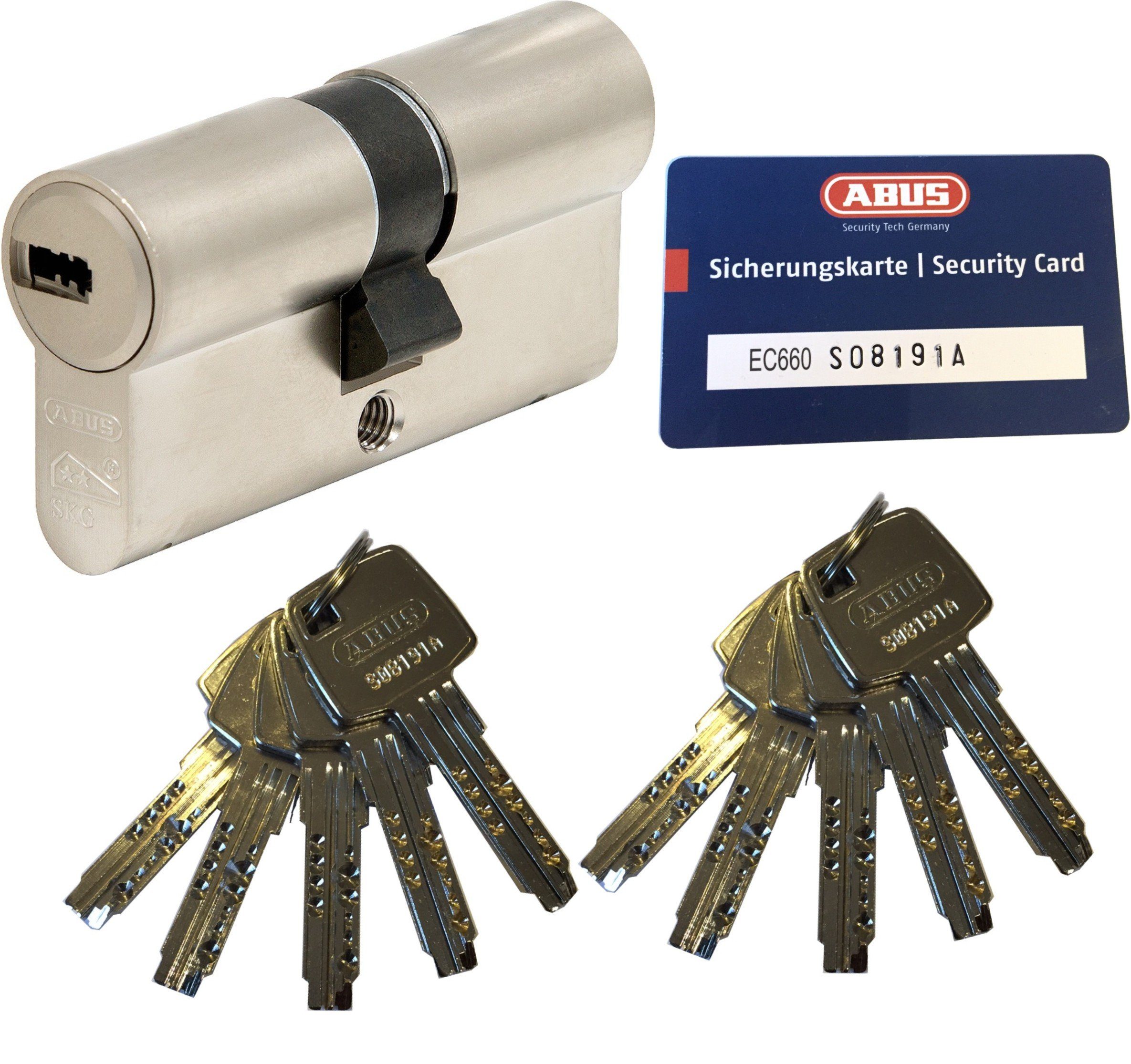 ABUS Profilzylinder ABUS EC660 Doppelzylinder versch. Längen, 3- 10 Schlüssel, Verschiedenschließend mit N+G
