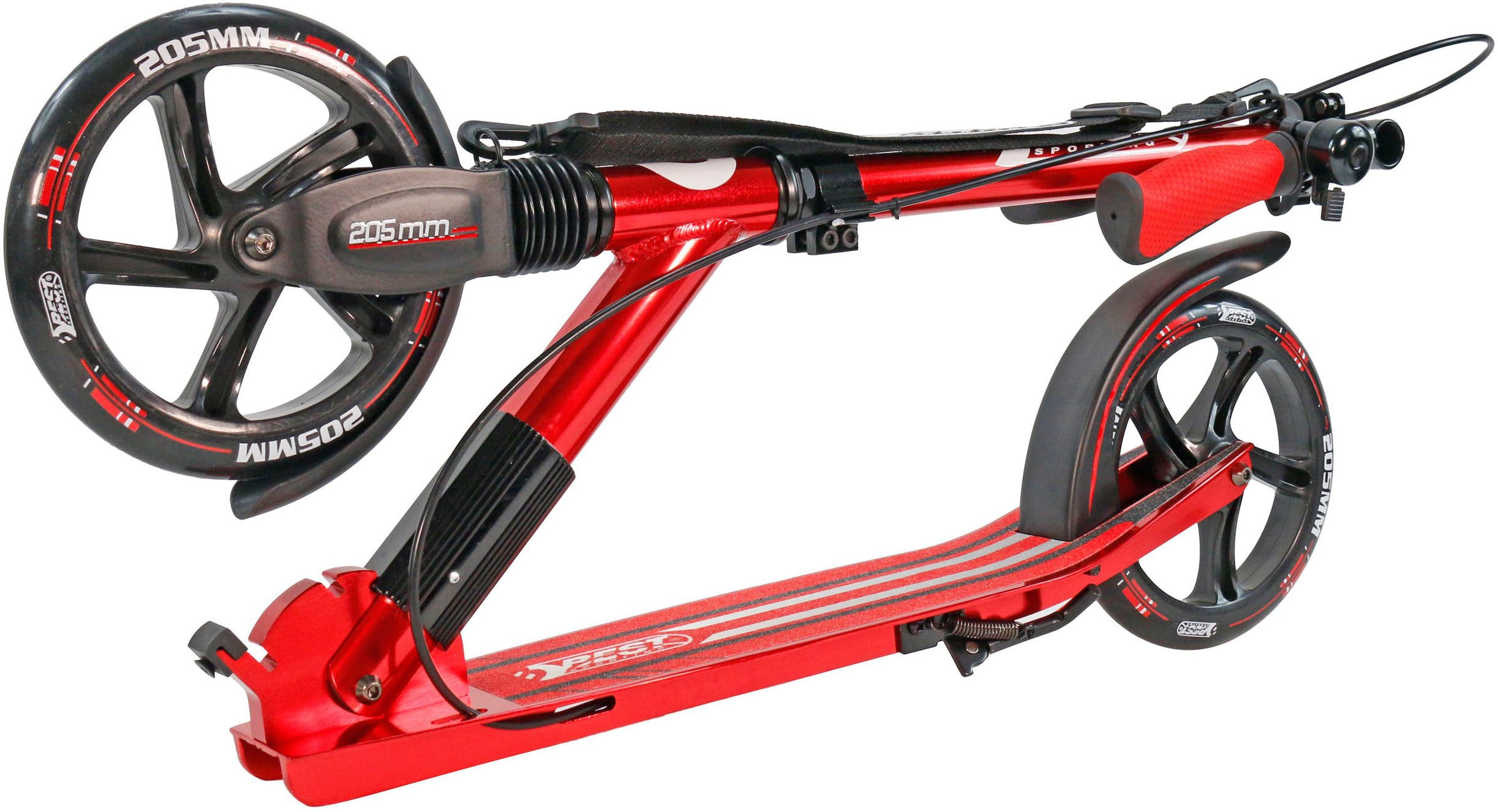 Best Sporting Cityroller City-Scooter schwarz rot